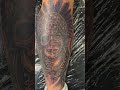 AZTEC QUEEN TATTOO #aztec #tattoo #legtattoo #tatuajes #explorepage #indigenous #fyp #explore #ouch