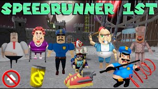 9 Speed Coil BOOTS Runs! Carnival, Obby Can't Jump, Papa Pizza, Barry, Borry, Bruno, Grandpa, School