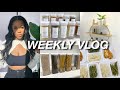 WEEKLY VLOG | KITCHEN PANTRY ORGANIZATION, MEAL PREP, NEW HOME DECOR, AND MORE