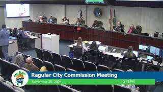 Regular City Commission Meeting 11.20.2024