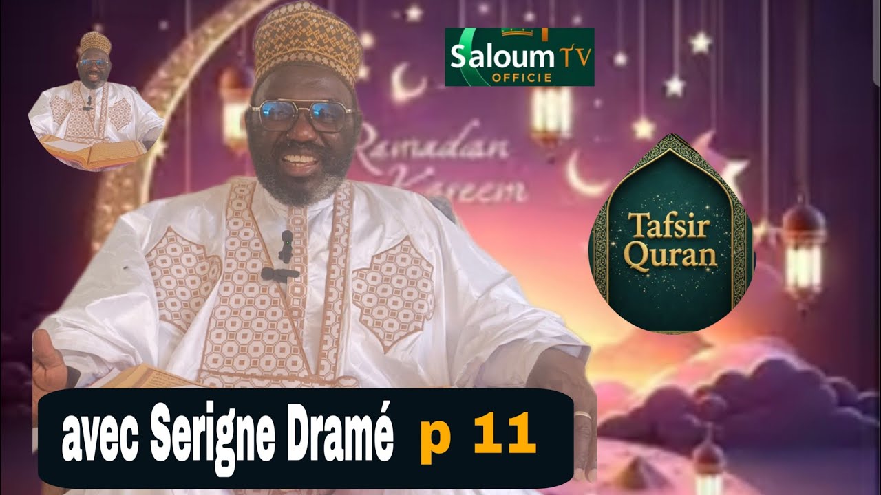 Tafsiroul khourane avec Serigne Dramé dimanche 1 mars 2026 sur Saloum TV Officiel 