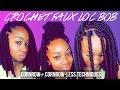 EASY|CORNROW-LESS+REGULAR CROCHET FAUX LOC BOB