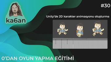 UNITY C# OYUN GELİŞTİRME EĞİTİMİ - 30:Unity3D - 2D Animasyon