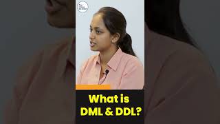 Java Interview Question | What is DML & DDL? | #shorts #kiransir #freshers