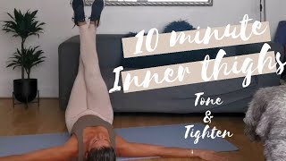 10 MINUTE INNER THIGH WORKOUT || Tone and Tighten || Quick home workout || Postnatal exercise