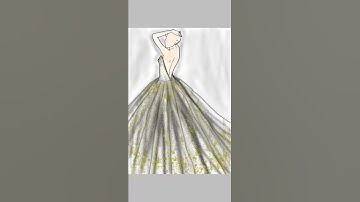 How to draw a gown by ibis paint x(speedpaint)- made fast and easy!!!!