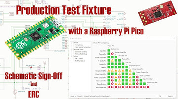 Production Test Fixture - KiCAD ERC and Schematic Sign-Off