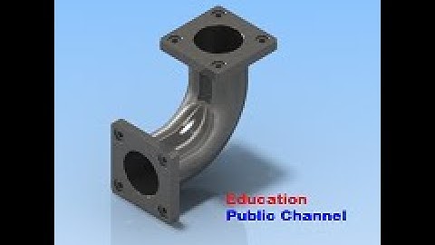 Autodesk Inventor Tutorial - How to Make a ELBOW Pipe in Autodesk Inventor (Lesson 2)