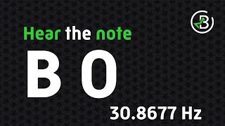 Hear The Note B 0 30.8677 Hz