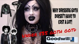 THRIFTY UNDER $35 GOTH OOTD! / A convo on why you don’t need money to dress goth! - Mamie Hades