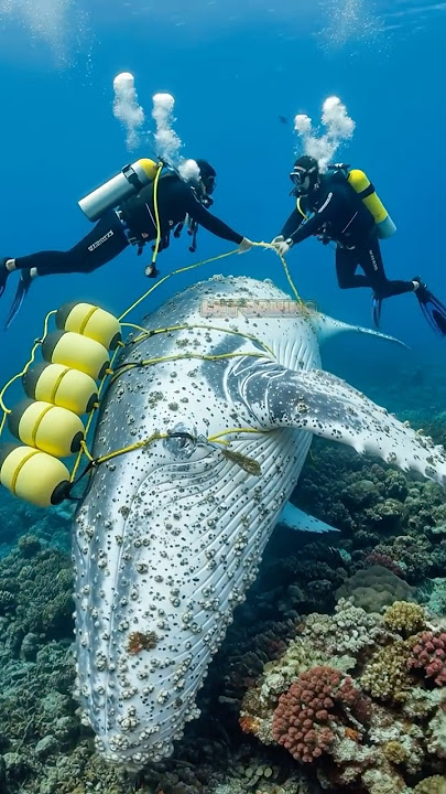 INCREDIBLE REFLEXES: Fearless Crew Saves Giant Whale Trapped on Ocean Floor!