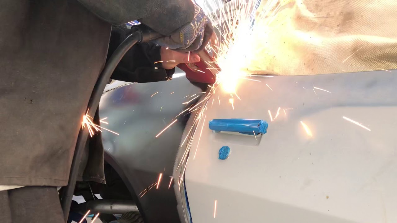 Z28 part 10 welding the new quarter panel YouTube