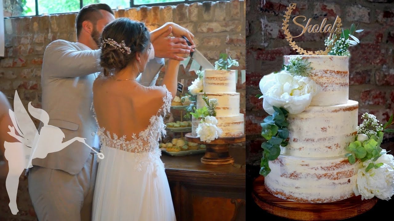 New Making of Semi Naked Hochzeitstorte - Hochzeitstorte Seminaked Tutorial - Kuchenfee