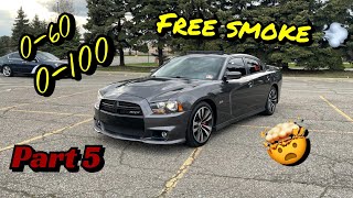 FINISHED REBUILDING MY 2013 DODGE CHARGER SRT8 (PART5) (TEST DRIVE) (BURN OUT)