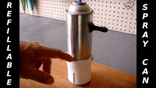 REFILLABLE SPRAY CAN For Penetrants/Pesticides/Air/Paint