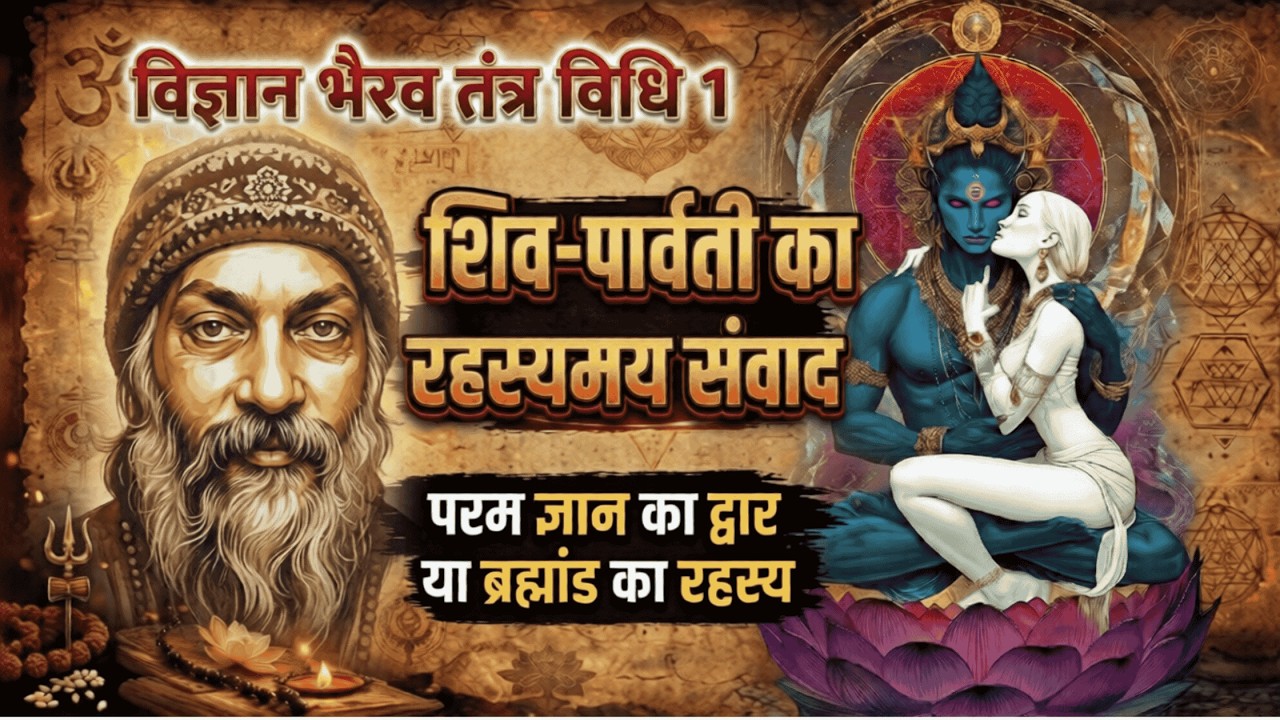 विज्ञान भैरव तंत्र विधि 1 – सांस के बीच का रहस्य, शिव की पहली विधि | Osho Hindi Meditation