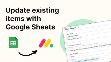 How to update existing monday items with a Google sheet