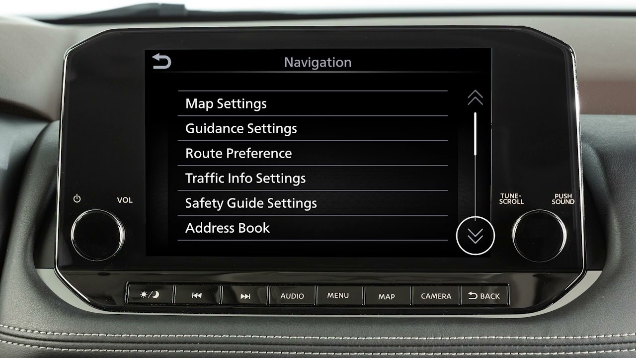 2023 Nissan Rogue Navigation Settings (if so equipped) YouTube