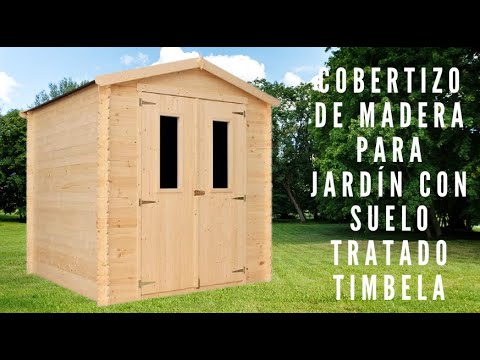 AMAZON - Cobertizo de Madera para jardín con Suelo TRATADO TIMBELA M343C+M343G - Almacenamiento