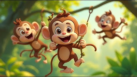 Counting Monkeys on the Tree! | Fun Number Song for Kids | Learn Numbers 1 to 10