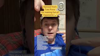 Banned from Toki Pona for making fun of Esperanto 😂 #tokipona