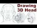 Portrait Drawing Basics 3/3 - How To Draw a 3D Head