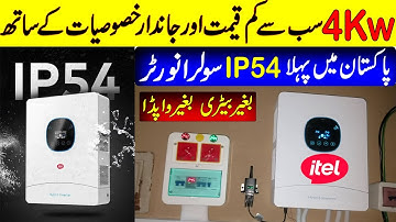 4kw Itel IP54 Hybrid Solar System Installation with 6 Canadian Bificial Solar panels