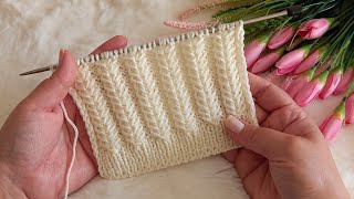  2 Sıradan Oluşan Harika Örgü Modeli Örmeyen Pişman Olur Easy Knitting Pattern