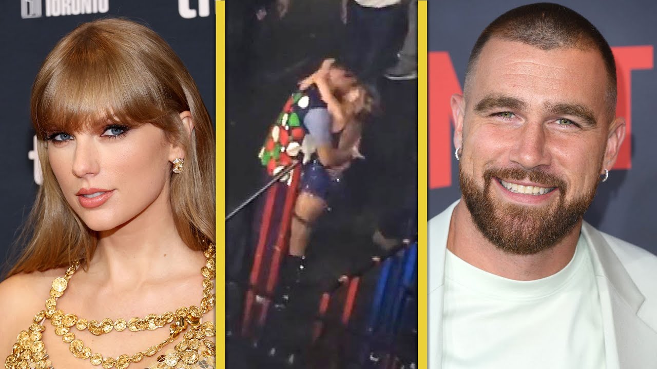 Taylor Swift runs to kiss Travis Kelce after he attends her second Eras  show in Argentina