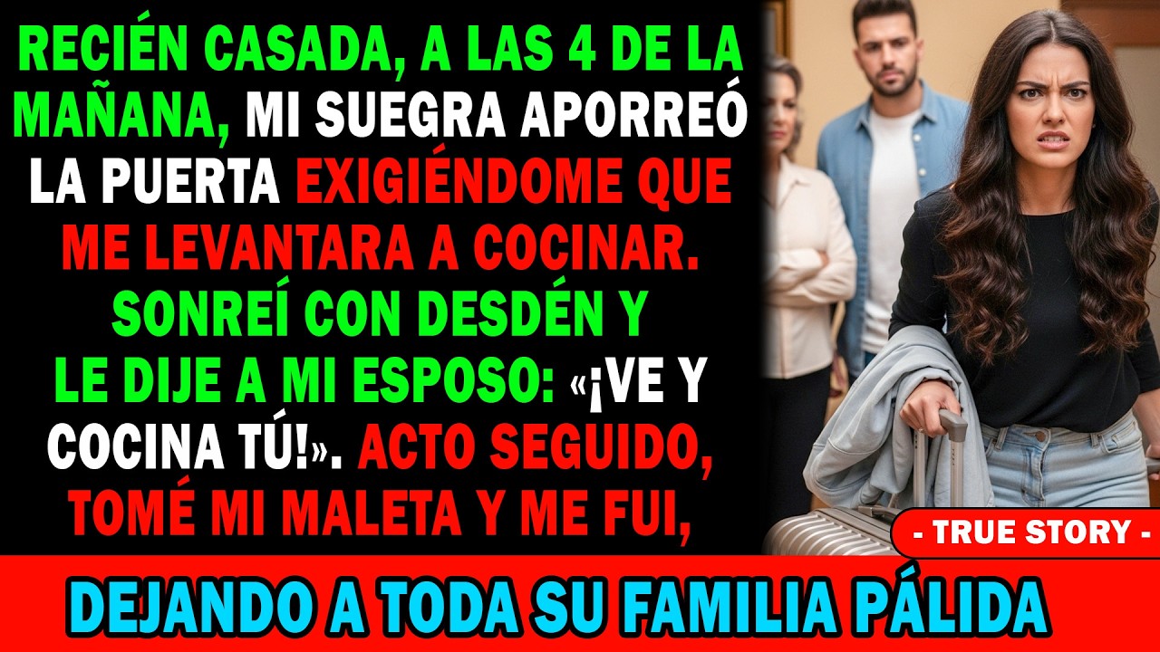 Recién Casada👰 4Am, Mi Suegra Aporreó La Puerta Para Que Cocinara😡 Le Dije A Mi Esposo😏 