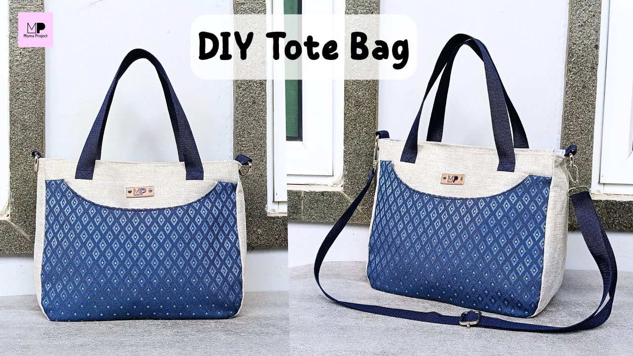 Мастер-класс по шитью сумки-шоппер с карманами | Сумка-шоппер с карманами своими руками