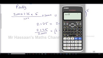 0580/23/M/J/20 (IGCSE) Paper 23, Q1, Percentages, Simple & Compound Interest