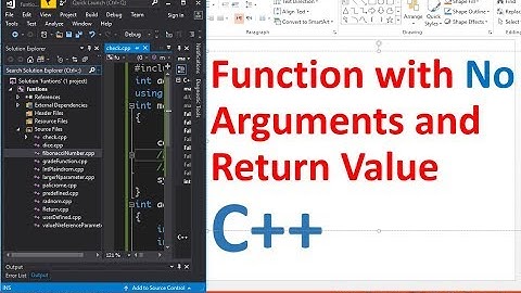 Function with No Arguments and Return Value - C++ Programming