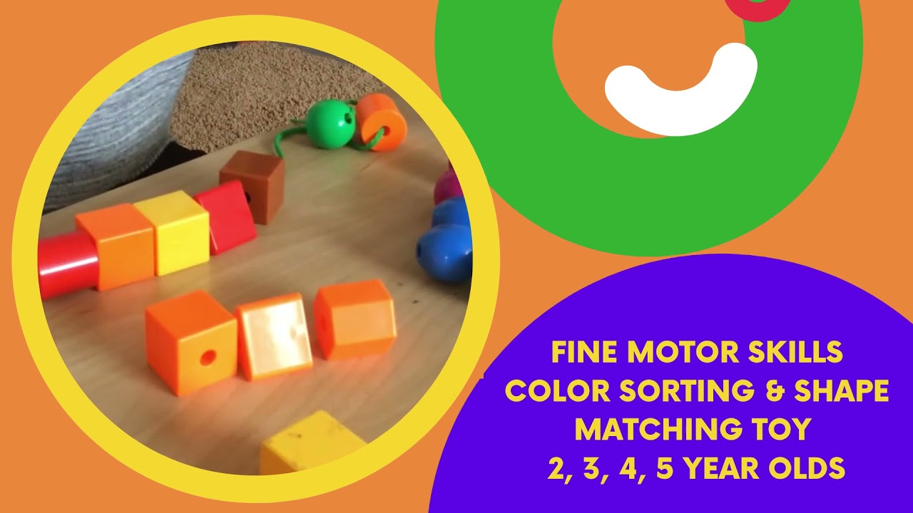 Skoolzy Lacing Beads for Kids Toddler Toy JUMBO Primary Lacing Toys