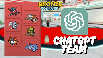 I LET CHATGPT CREATE MY POKEMON TEAM|...Pokemon Bronze PVP
