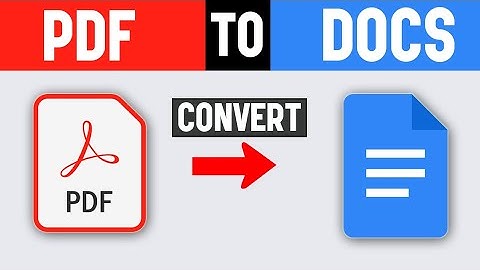 Hoe PDF naar Google Docs converteren