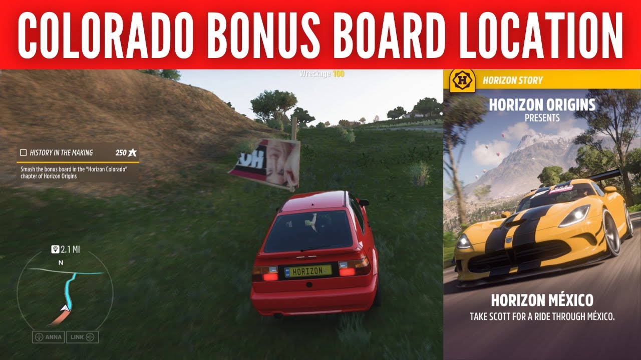 Forza Horizon 5 Colorado Bonus Board Location Horizon Origins - YouTube