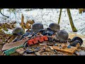 EXCAVATION OF A GERMAN DUGOUT FULL OF WWII ARTIFACTS / WW2 METAL DETECTING