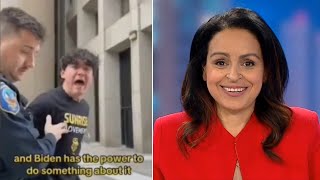 Lefties losing it: Rita Panahi reacts to ‘brainwashed’ climate activist dragged by police