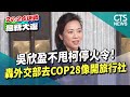 不甩柯停火令！吳欣盈轟「外交部去COP28像開旅行社」｜華視新聞 20231219