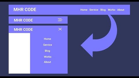 Tutorial Membuat Responsive Navbar Menggunakan Html, Css, Javascript