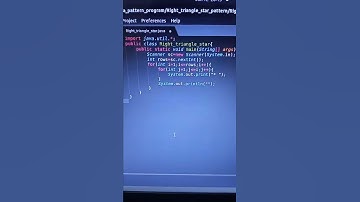 write a program to print Right Triangle Star Pattern in #JAVA #shorts #star_pattern