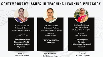 Three Days Faculty Development Program on " Contemporary Issues in Teaching Learning Pedagogy #FDP