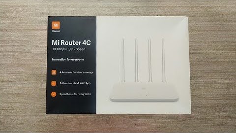 unboxing video of mi router 4C and review