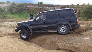 Тест внедорожников на диагоналках. Land Cruiser 80, UAZ Patriot, Bighorn, Terrano, Pajero