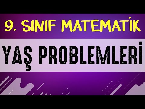 YAŞ PROBLEMLERİ |  9. SINIF MATEMATİK | ŞENOL HOCA