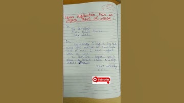 leave application for an urgent piece of work #mom #shorts #viral #trending