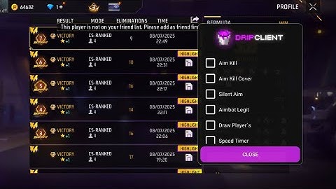 HGCHEAT+P2077KNG CS MOST WANTED HACK | FREE FIRE MOD MENU | GRINGO XP 😜 | NEW UPDATE CS WORKING HACK