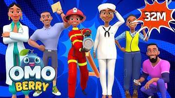 Everyday Heroes & Community Helpers | OmoBerry | Learning Videos For Kids + Nursery Rhymes