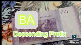 B A Descending Prefix : (BA7271084) #numismatik 